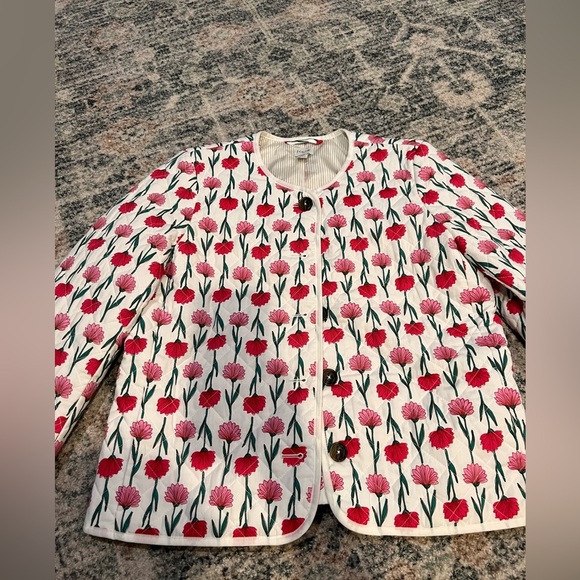Jcrew floral quilted lightweight jacket. A6 - Picture 3 of 6